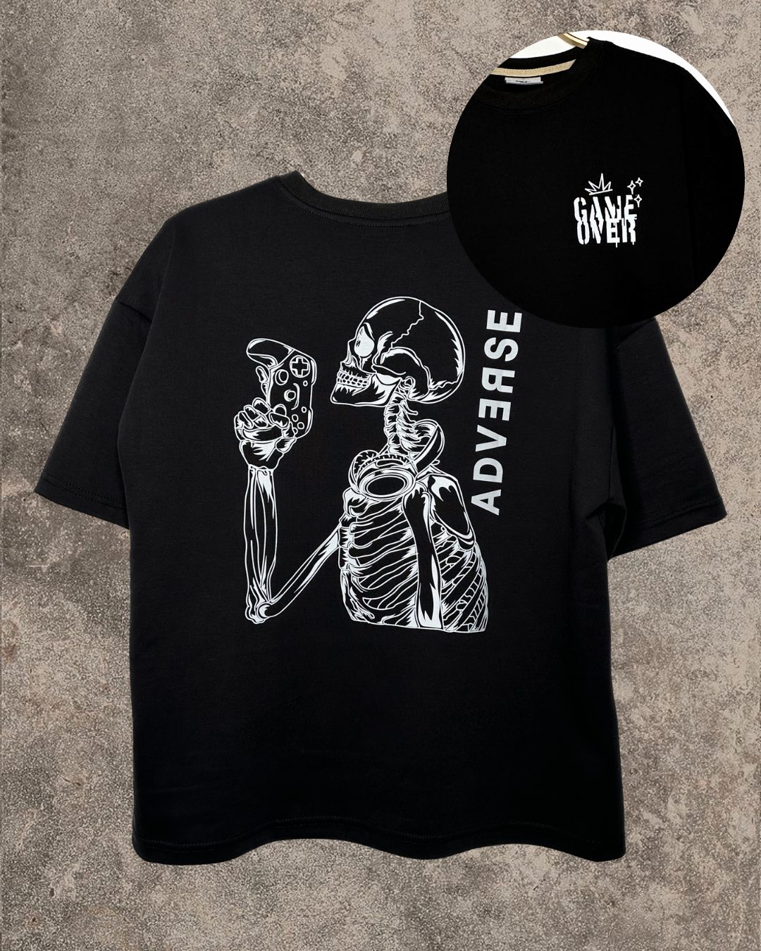Camiseta Skeleton Gamer ADVERSE