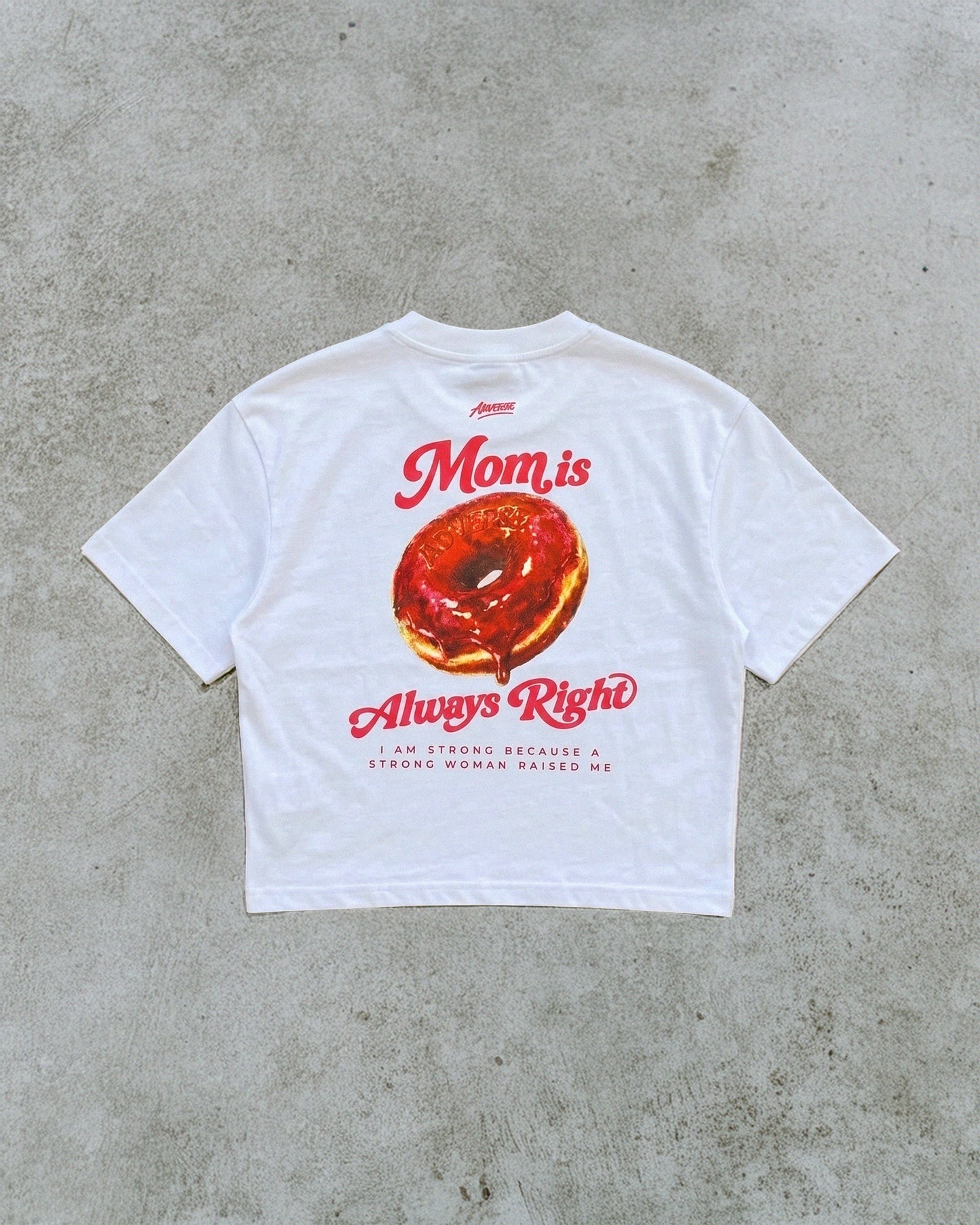 Croptop oversize Mom is always right