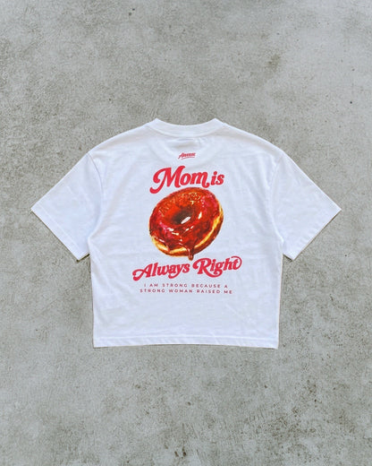 Croptop oversize Mom is always right