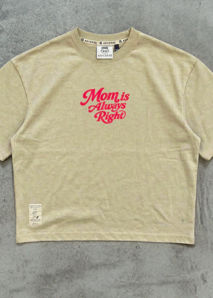 Croptop oversize Mom is always right