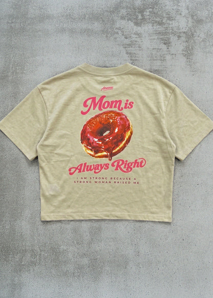 Croptop oversize Mom is always right