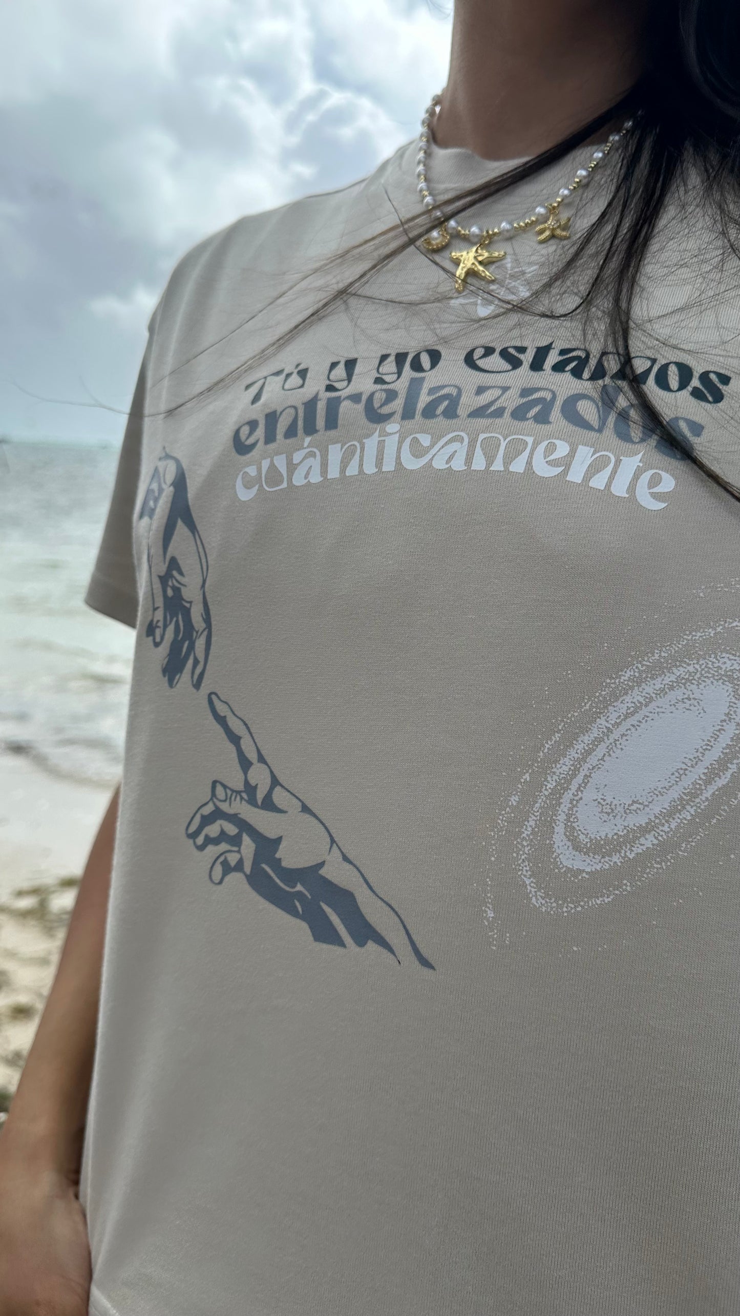 Camiseta tú y yo estamos conectados cuánticamente