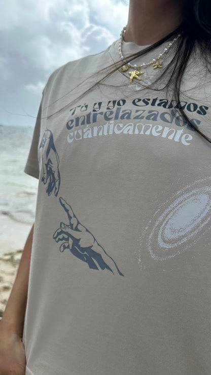 Camiseta tú y yo estamos conectados cuánticamente
