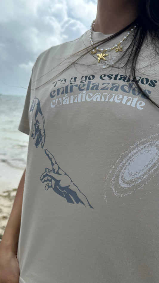 Camiseta tú y yo estamos conectados cuánticamente