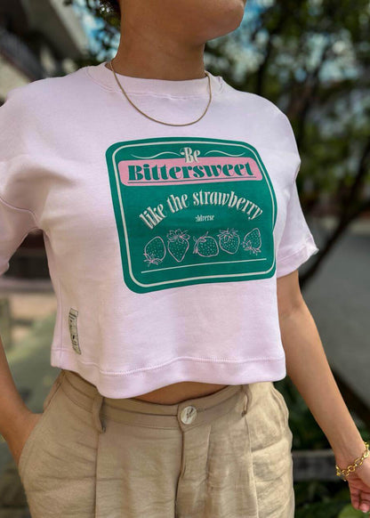 Croptop oversize Bittersweet Strawberry
