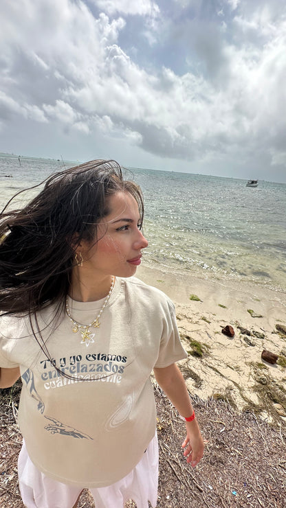 Camiseta tú y yo estamos conectados cuánticamente