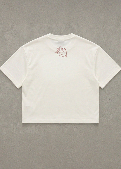 Croptop oversize Bittersweet Strawberry